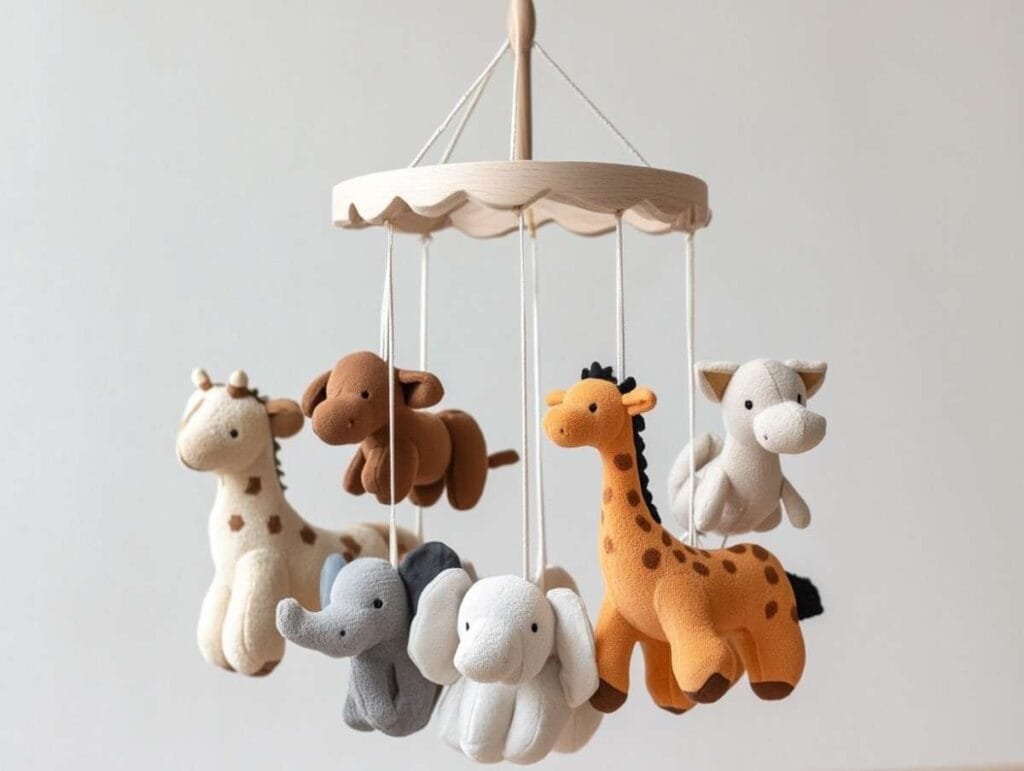 Bild Baby Mobile-Stofftiere