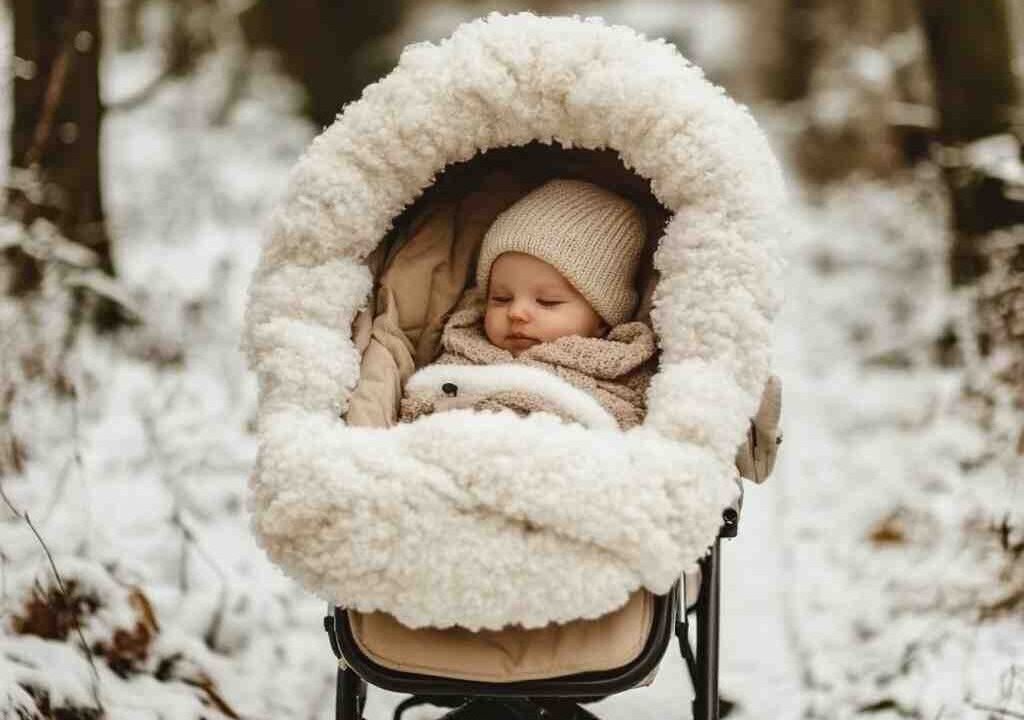 Bild Vergleich Fußsack Kinderwagen