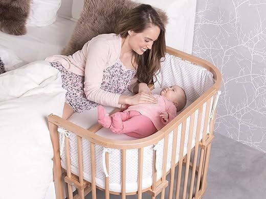 Bild von einem babybay Beistellbett
